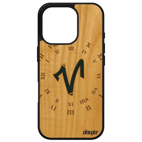 Coque En Bois Telephone Pour Iphone 16 Pro Silicone Signe Belier Galaxie Bleu Portable Pas Cher Femme Ascendant Univers Case Apple