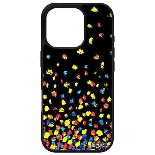 Coque Pour Apple Iphone 16 Pro Silicone Confettis Pois Design Rigide Aluminium Petales Pas Cher Texture Telephone Coloré Motif Etui