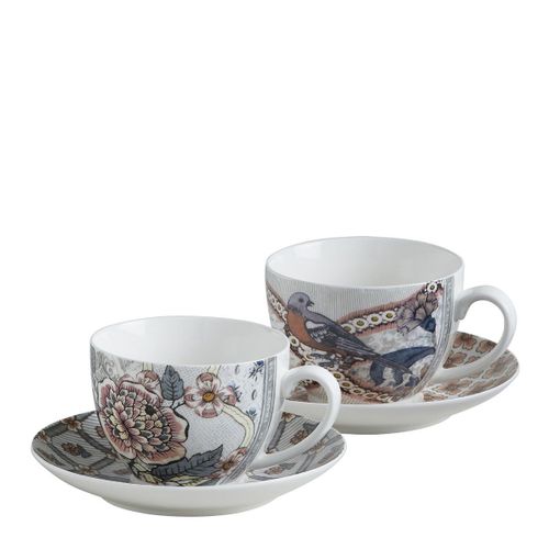 Coffret de 2 tasses à thé Madame de Pompadour