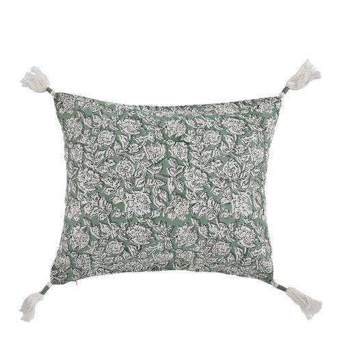 Housse De Coussin Eden En Coton - Celadon - 30 X 40 Cm : Coloris Tissu - Celadon