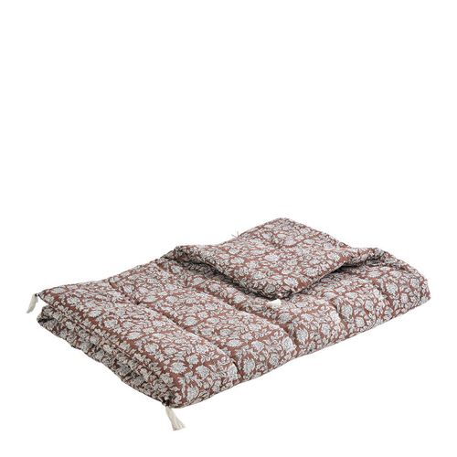 Futon Eden En Coton - Celadon : Coloris Tissu - Terracotta