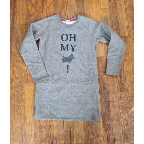 Robe Pull Fille Chipie Gris Et Bleu Marine Taille 12 Ans