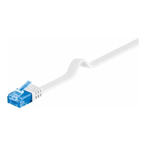 MicroConnect - Câble réseau - RJ-45 (M) pour RJ-45 (M) - 10 m - UTP - CAT 6a - bloqué, plat - blanc