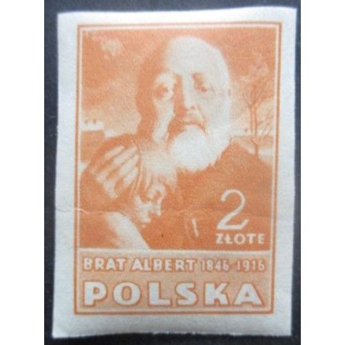 Pologne N°486 Frère Albert Neuf ** Non Dentelé