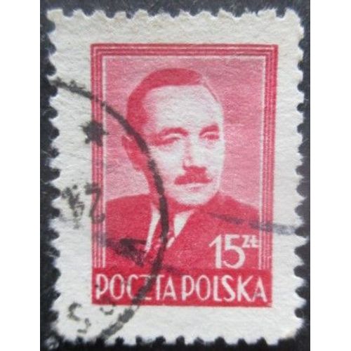 Pologne N°534 Président Bierut Oblitéré