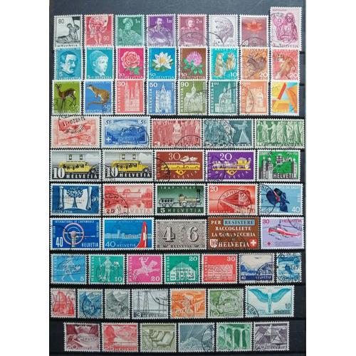 Suisse Lot De 72 Timbres