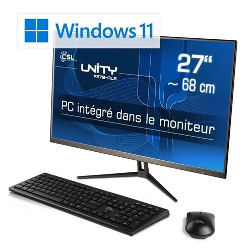 PC tout-en-un CSL Unity F27B-ALS / 512 Go / 8 Go RAM / Win 11 Famille