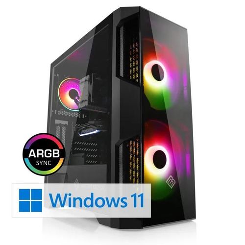 PC Gaming - CSL Computer - M11010H - AMD Ryzen 5 8400F - GeForce RTX 4060 - 16 Go RAM - 1 To SSD