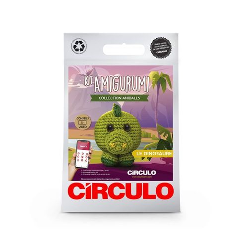 Kit Amigurumi Aniballs - Dinosaure - Circulo Vert