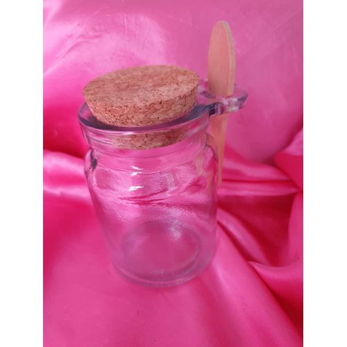 Pot Verre Et Liège Avec Cuillère