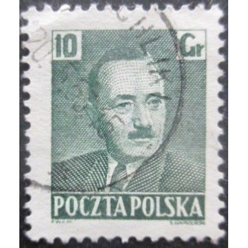 Pologne N°590 Président Bierut Oblitéré