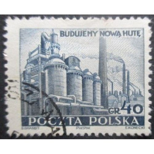 Pologne N°602 Fonderies Lénine Oblitéré