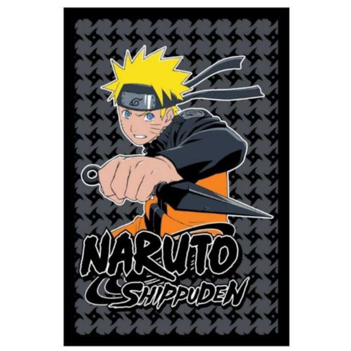 Plaid Polaire Naruto Shippuden Noir 100x140 Cm (Taille Taille Unique,Couleur Noir)