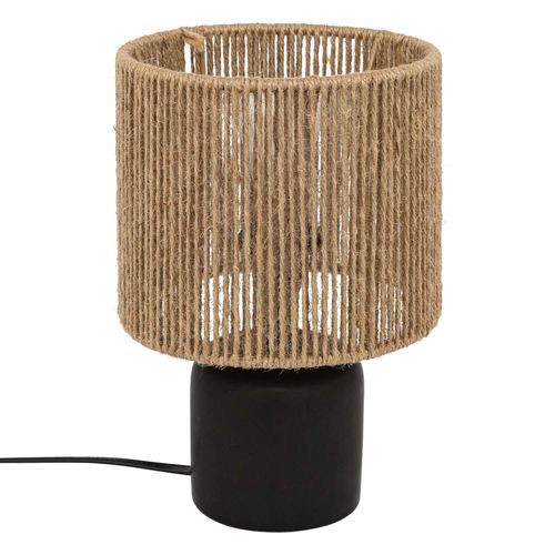 Lampe Cylindre En Céramique - Blanc