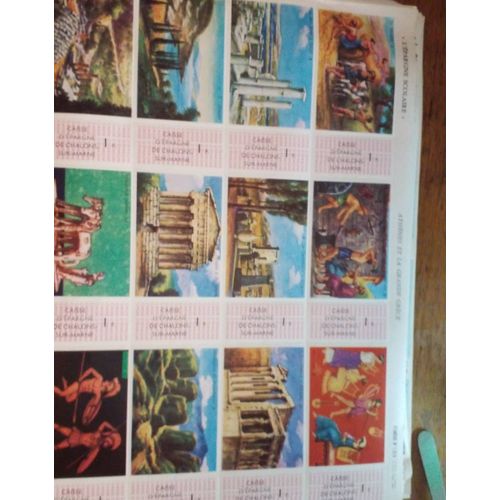 Planche D’Images Épargne Scolaire De La Caisse D’Épargne Écureuil Numéro 1018 Athènes Et La Grande Grèce