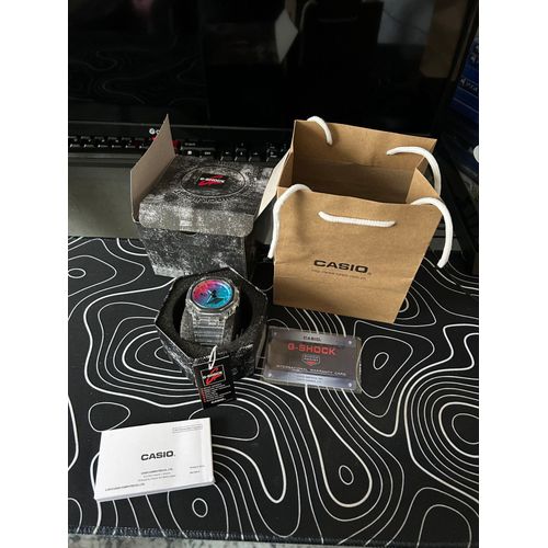 G-Shock Cadran Multicolore, Bracelet En Résine (Transparent)