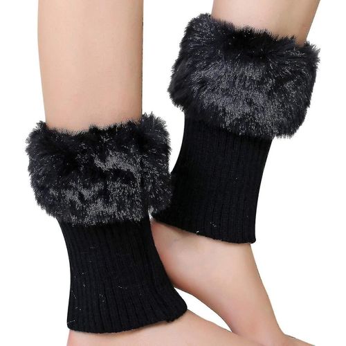 Femmes Filles Jambières Poignets De Botte Chaude Tricoté Courte Au Crochet Couvre-Botte Thermique-Df
