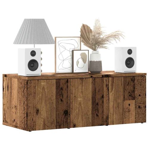Vidaxl Meuble Tv Vieux Bois 80x34x30 Cm Bois D'ingénierie