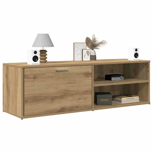 Vidaxl Meuble Tv Chêne Artisanal 120x34x37 Cm Bois D'ingénierie