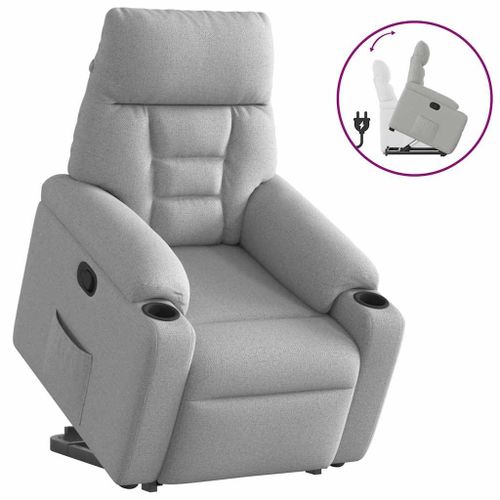 Vidaxl Fauteuil Inclinable Gris Nuage Tissu