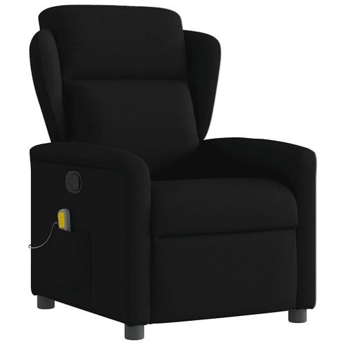 Vidaxl Fauteuil De Massage Inclinable Noir Tissu