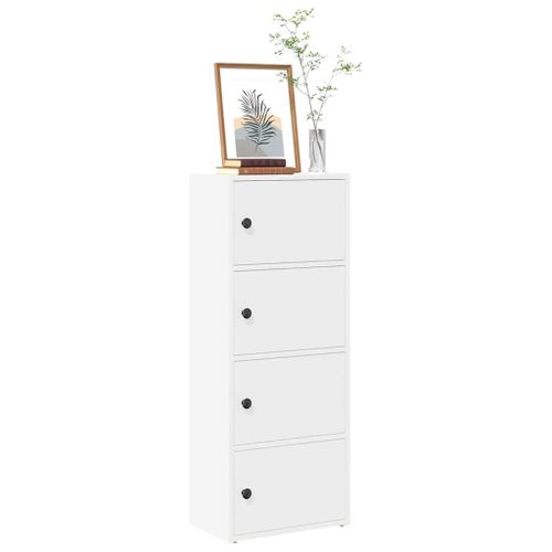 Vidaxl Bibliothèque Blanc 40x24x102 Cm Bois D'ingénierie