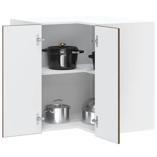 Vidaxl Armoire D'angle Murale De Cuisine Lucca Chêne Marron