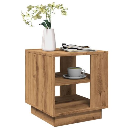 Vidaxl Table Basse Chêne Artisanal 40x40x43 Cm Bois D'ingénierie