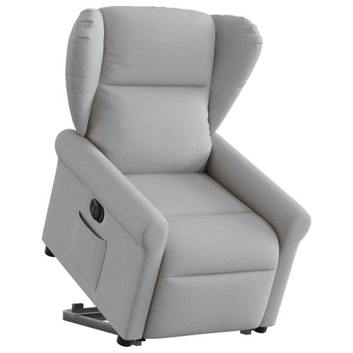 Vidaxl Fauteuil Inclinable Électrique Gris Nuage Tissu