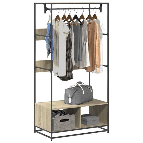 Vidaxl Armoire Chêne Sonoma 90x50x180 Cm Bois D'ingénierie