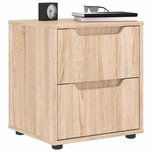 Vidaxl Table De Chevet Visnes Chêne Sonoma 45x40x50 Cm Bois Ingénierie