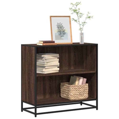 Vidaxl Bibliothèque Chêne Marron 80,5x35x76 Cm Bois D'ingénierie