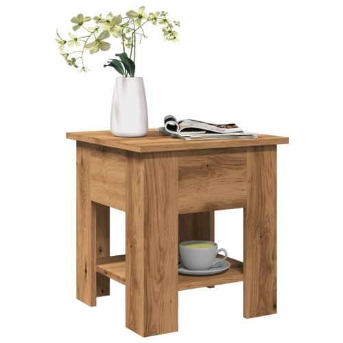 Vidaxl Table Basse Chêne Artisanal 40x40x42 Cm Bois D'ingénierie
