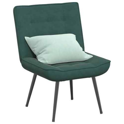 Vidaxl Chaise De Relaxation Vert Foncé 64x74x84 Cm Velours