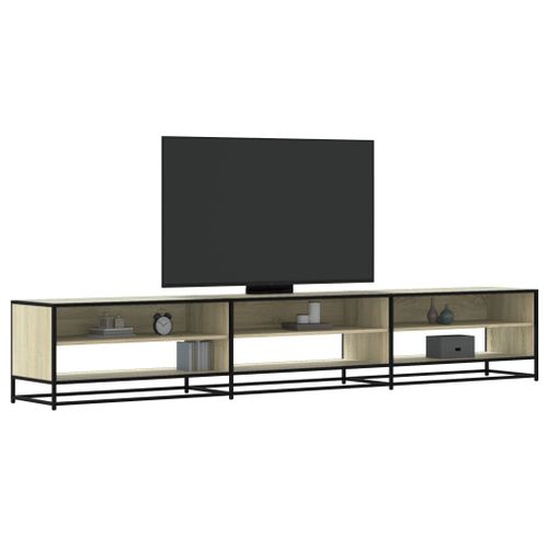 Vidaxl Meuble Tv Chêne Sonoma 270x40x46 Cm Bois D'ingénierie
