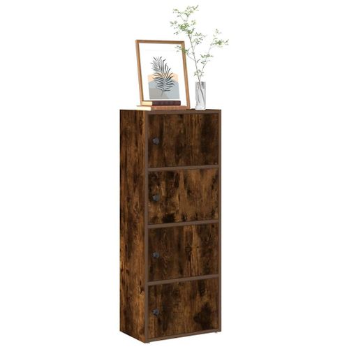 Vidaxl Bibliothèque Chêne Fumé 40x24x102 Cm Bois D'ingénierie