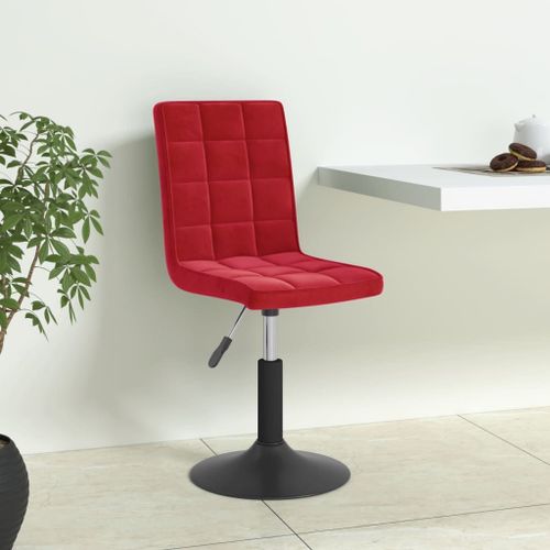 Vidaxl Chaises À Manger Pivotantes Lot De 6 Rouge Bordeaux Velours