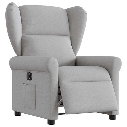 Vidaxl Fauteuil Inclinable Électrique Gris Nuage Tissu