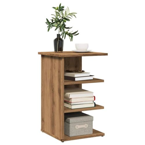 Vidaxl Buffet Chêne Artisanal 35x35x55 Cm Bois D'ingénierie