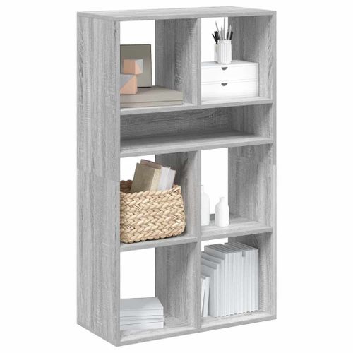 Vidaxl Bibliothèque Sonoma Gris 66x31x112 Cm Bois D'ingénierie