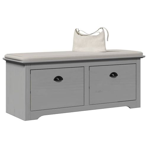 Vidaxl Banc De Couloir Bodo Gris 114x40x45 Cm