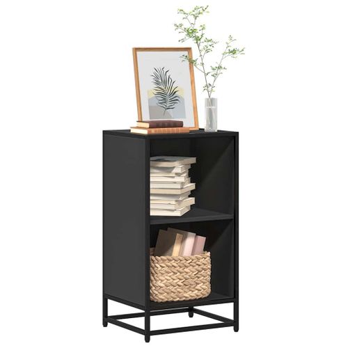 Vidaxl Bibliothèque Noir 40x35x76 Cm Bois D'ingénierie