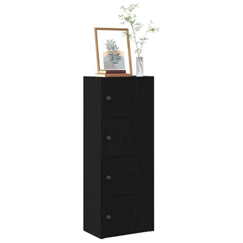 Vidaxl Bibliothèque Chêne Noir 40x24x102 Cm Bois D'ingénierie