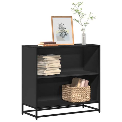 Vidaxl Bibliothèque Noir 80,5x35x76 Cm Bois D'ingénierie