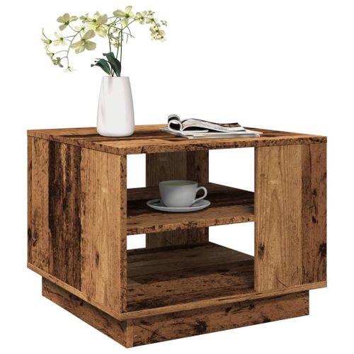 Vidaxl Table Basse Vieux Bois 55x55x42 Cm Bois D'ingénierie