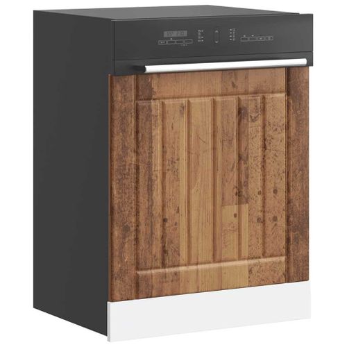 Vidaxl Panneau De Lave-Vaisselle Lucca Vieux Bois Bois D'ingénierie