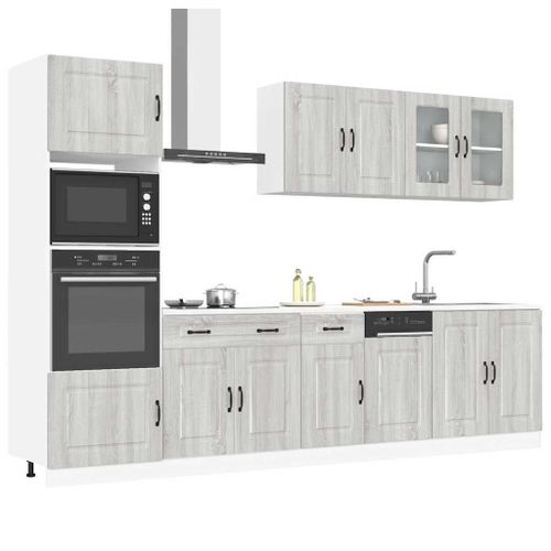 Vidaxl Ensemble D'armoires De Cuisine 7 Pcs Kalmar Bois D'ingénierie