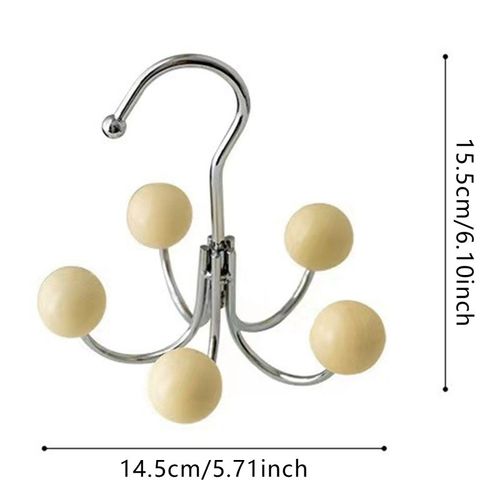Crochet Multifonctionnel En Fer Forgé,Sans Perforation,Pour Vêtements,Garde-Robe,Accessoire Pour Salle De Bain - Type Cream Yellow