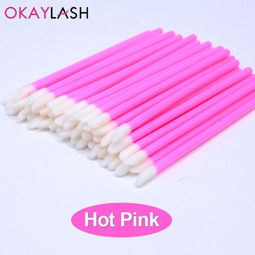 Okaylash-Pinceaux D'extension De Cils À Paillettes De Poulet,Applicateur De Brillant,Nettoyant Brillant,Outils De Maquillage,Livres,Cristal Micro Jules - Type Hot Pink