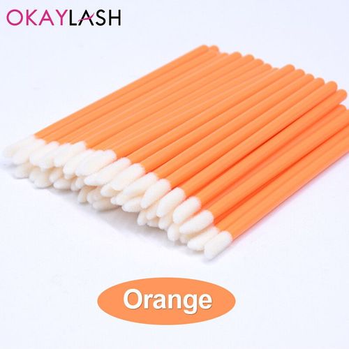 Okaylash-Pinceaux D'extension De Cils À Paillettes De Poulet,Applicateur De Brillant,Nettoyant Brillant,Outils De Maquillage,Livres,Cristal Micro Jules - Type Orange